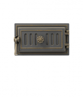 Дверца Везувий чугунная поддувальная, (236), 185*320 мм, бронза