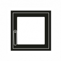 Дверца каминная ГрейВари Стандарт М, 460х442 мм
