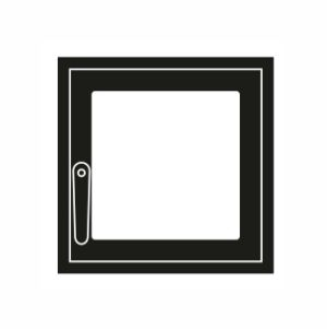 Дверца каминная ГрейВари Стандарт S, 352х334 мм