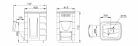 Печь для бани ТМФ Компакт 2013 Inox нерж.дверца короткий топливный канал антрацит (6-12 куб.м.)