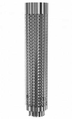 Каменка натрубная Теплодар (сэндвич-сетка) нерж. d-115/200мм L=1м