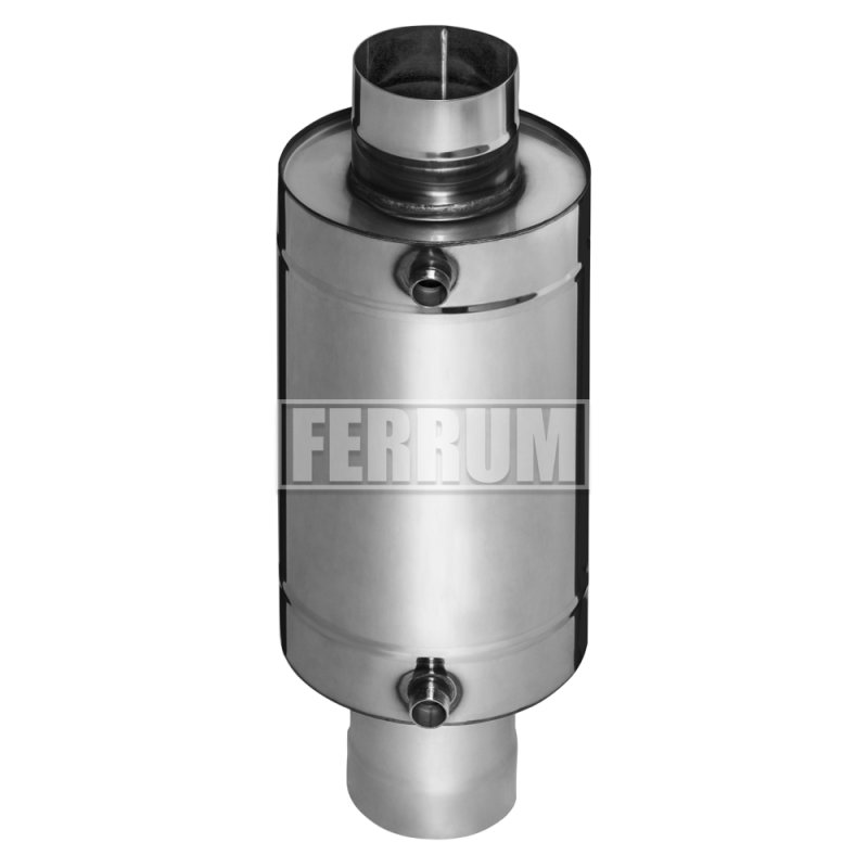Теплообменник Феррум Комфорт самоварного типа, 12л, нерж.(AISI 201/1,0 мм), ф115 мм, L=0,5м, круглый