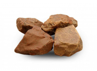 Камень для бани Яшма сургучная окатанная, 10 кг, ведро