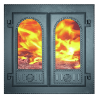 Дверца чугунная топочная ДК-6С, "Горница" 500*500*102мм, Рубцовск