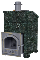 Печь для бани GFS 25П ЗК в облицовке Президент 1000/50 Серпентинит (верх) (16-25 куб.м.)