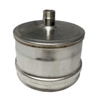 Заглушка Craft М внешняя с конденсатоотводом нержавеющая (304/0,5) ф150